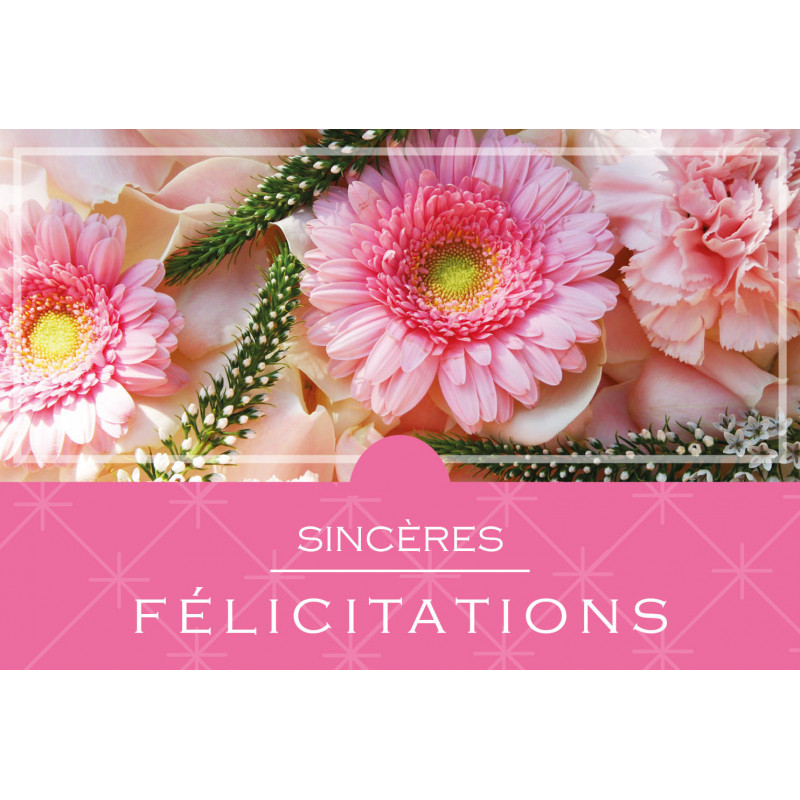 10 Cartes De Circonstance Sinceres Felicitations Grossiste Roses Etenelles