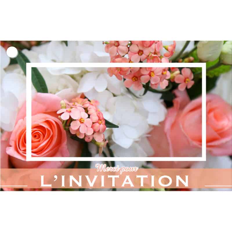 10 Cartes De Circonstance Merci Pour L Invitation Materiel Fleuriste