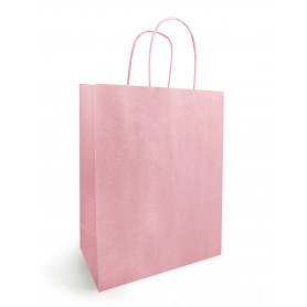 Sacs kraft rose pastel emballage grossiste