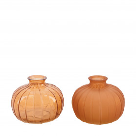 Vases en verre orange - Jina