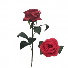 Rose rouge artificielle tergal grossiste fleuriste
