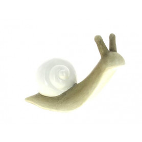 Escargot 30.5 x 12 x H. 22.3cm blanc - Melina