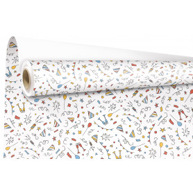 Rouleau de papier cadeau 0.70x50M - Festif - Emballage - Grossiste