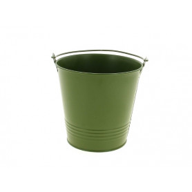 Cache-pot en zinc olive...