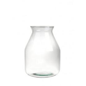 Vase en verre D. 12.5 x H....