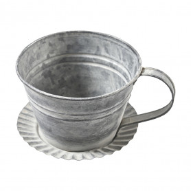 Cache-pot tasse en zinc 2...