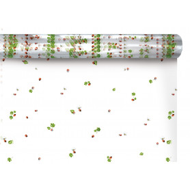 Papier polypro coccinelle 0.60x120M emballage fleuriste grossiste