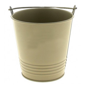 Cache-pot en zinc taupe...